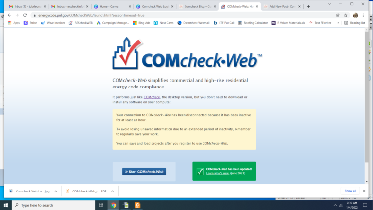 Comcheck Web Login (2025) - Comcheck Report Creation Service